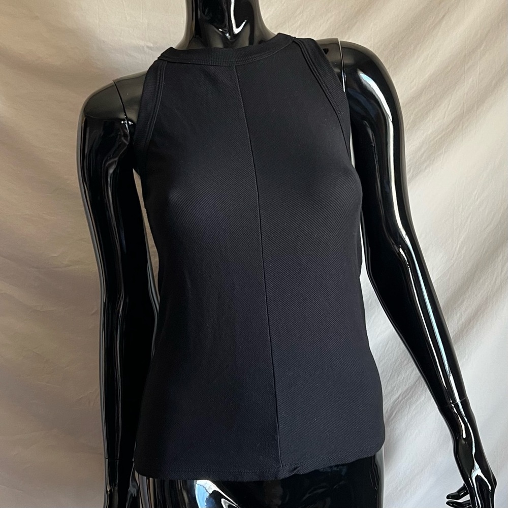 STATESIDE black ribbed tank